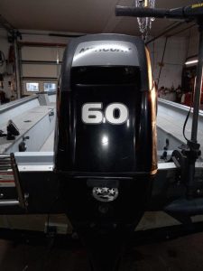 2016 Lund 1600 Alaskan Tiller w/ Mercury 60 4-stroke (646 hours), bunk trailer