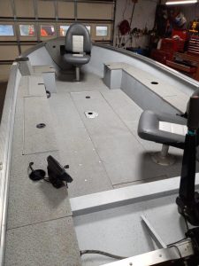 2016 Lund 1600 Alaskan Tiller w/ Mercury 60 4-stroke (646 hours), bunk trailer