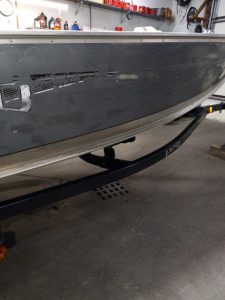 2014 Lund 1600 Tiller w/ Mercury 60 4-stroke (1229 hours), bunk trailer