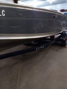 2014 Lund 1600 Tiller w/ Mercury 60 4-stroke (1229 hours), bunk trailer