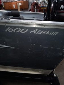 2014 Lund 1600 Tiller w/ Mercury 60 4-stroke (1229 hours), bunk trailer