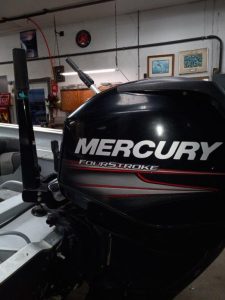 2014 Lund 1600 Tiller w/ Mercury 60 4-stroke (1229 hours), bunk trailer